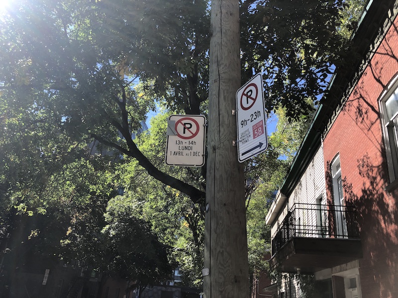 Parking warning