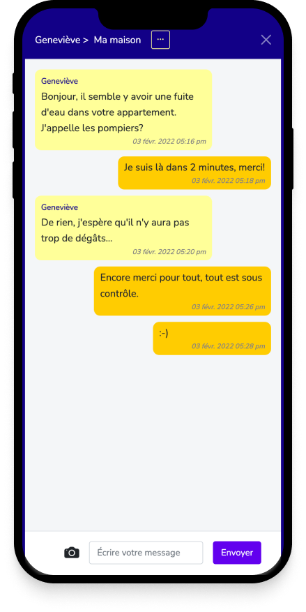 Chat in real time in Yelo App